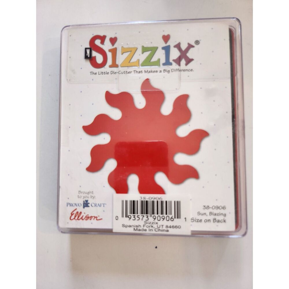 Sizzix Originals Large "Sun, Blazing" (Sun Rising) steel-rule cutting die B4